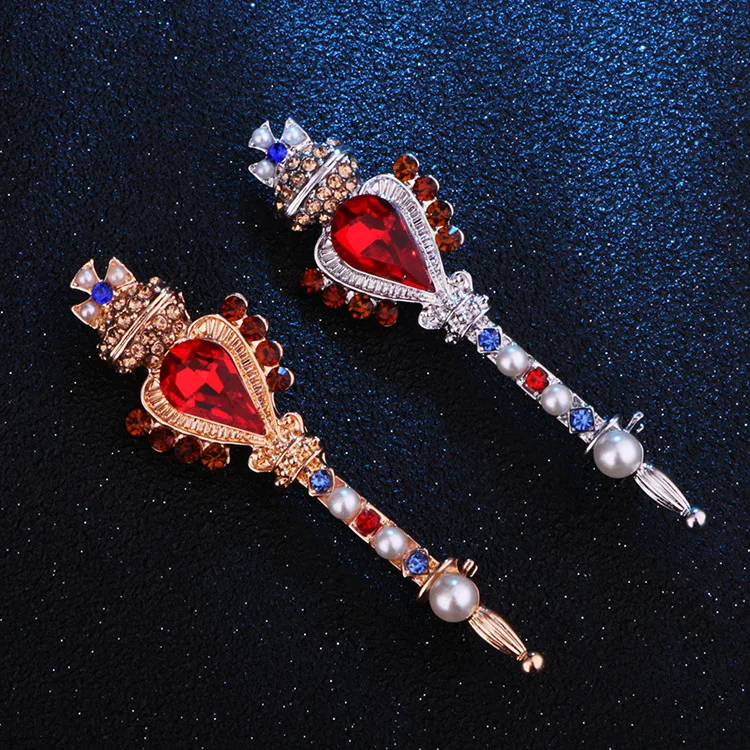 New Fashion Retro Crown Cross Red Rhinestone Pins and Brooches Little Wand Lapel Pin Brooch Shirt Men Clothing Accessories
New Fashion Retro Crown Cross Red Rhinestone Pins and Brooches Little Wand Lapel Pin Brooch Shirt Men Clothing Accessories