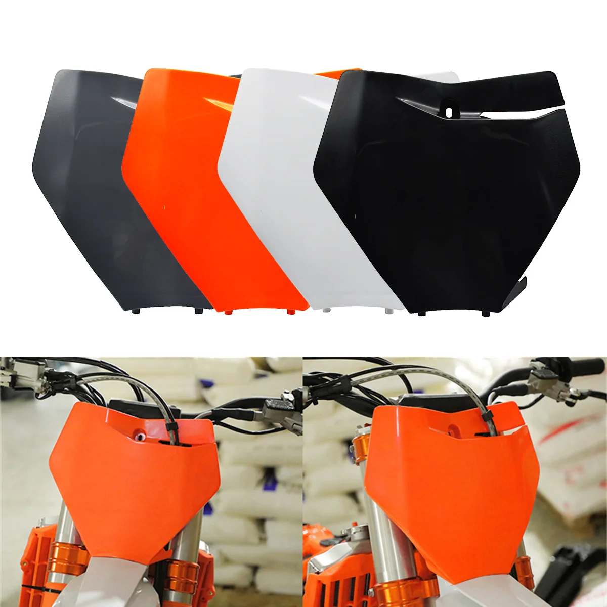 Motorcycle Front Number Plate Plastic Cover For KTM 125 150 250 350 450 SX XC-F SX-F 2016-2017 Motocross Enduro Dirt Bike
Motorcycle Front Number Plate Plastic Cover For KTM 125 150 250 350 450 SX XC-F SX-F 2016-2017 Motocross Enduro Dirt Bike