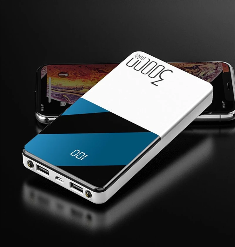 

30000mAh Power Bank Fast Charge Portabale Charger Powerbank for iPhone 12 13 11 Samsung S22 Xiaomi mi Poverbank External Battery