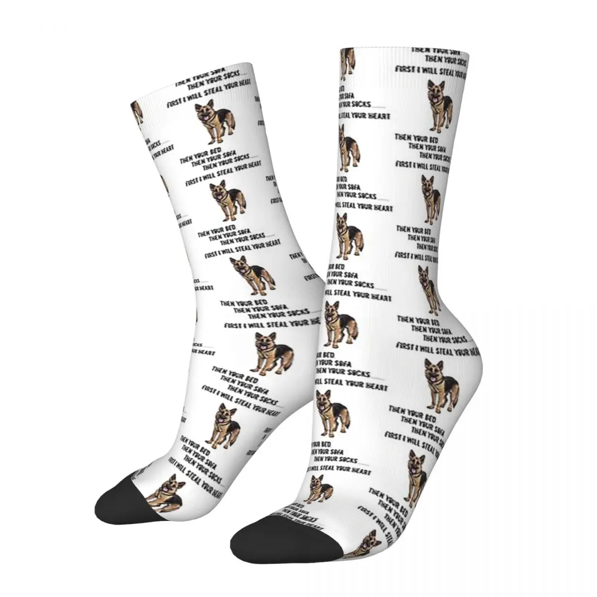 German Shepherd First I Will Steal Your Heart Then Your Bed Socks Men Women Happy Socks Crazy Summer Autumn Winter Socks Gift
German Shepherd First I Will Steal Your Heart Then Your Bed Socks Men Women Happy Socks Crazy Summer Autumn Winter Socks Gift