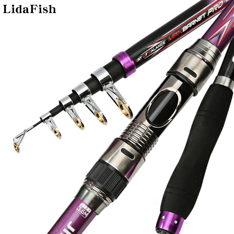 LIDAFISH 2.1/2.4/2.7/3.0/3.6M Super Hard Telescopic Fishing Rod Comfortable EVA Grip Sea Rod Fishing Accessories
LIDAFISH 2.1/2.4/2.7/3.0/3.6M Super Hard Telescopic Fishing Rod Comfortable EVA Grip Sea Rod Fishing Accessories