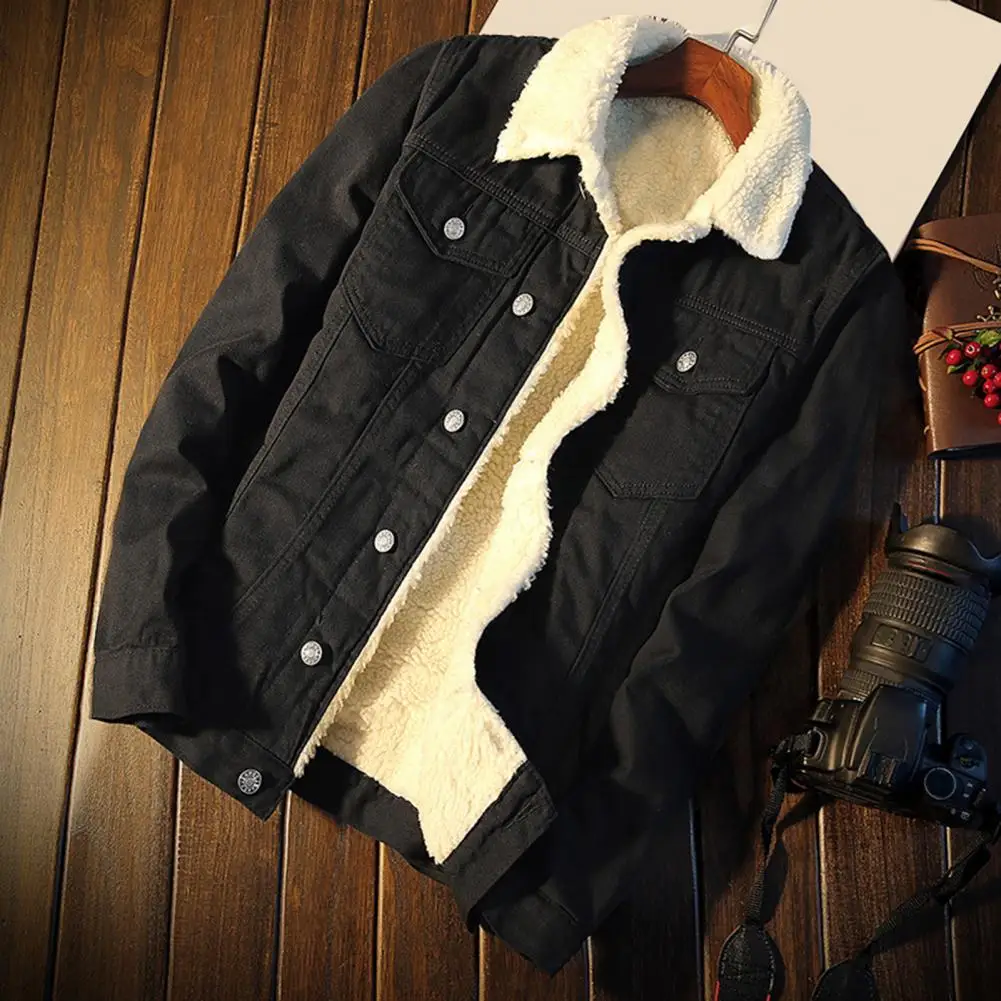 Stylish Men Jean Coat Super Soft Men Jean Outerwear Single Breasted Lapel Buttons Jean Jacket Windproof
Stylish Men Jean Coat Super Soft Men Jean Outerwear Single Breasted Lapel Buttons Jean Jacket Windproof