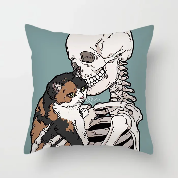 45X45CM Seat Car Home Decoration Sofa Bed Decoration Pillow Cover Peach Skin Flower Skull Pillow Cushion Cover
45X45CM Seat Car Home Decoration Sofa Bed Decoration Pillow Cover Peach Skin Flower Skull Pillow Cushion Cover