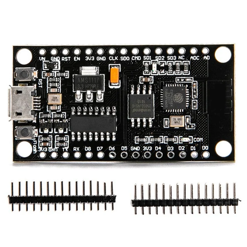 Модуль Wi-Fi с последовательным портом ESP8266, CH34G Nodemcu Lua Wifi V3 Iot, макетная плата Wi-Fi ESP8266 + модуль 32 Мб
Модуль Wi-Fi с последовательным портом ESP8266, CH34G Nodemcu Lua Wifi V3 Iot, макетная плата Wi-Fi ESP8266 + модуль 32 Мб