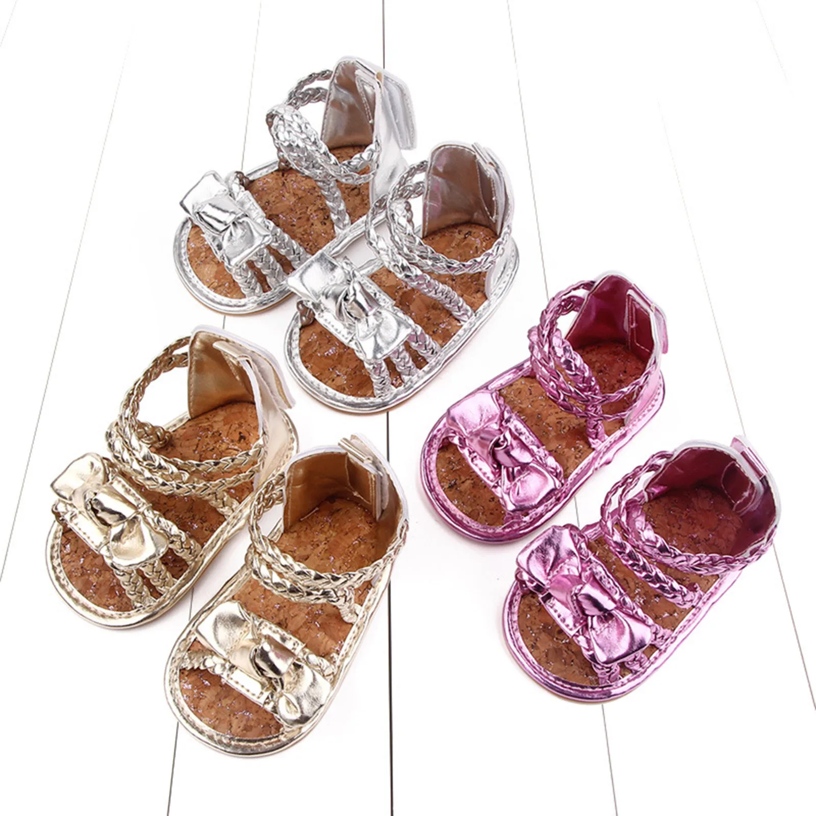 Summer Baby Girls Shoes Rome PU Leather Bowknot Soft Bottom Anti-slip Rubber Flat Infant Sandals Toddler First Walkers sandalias
Summer Baby Girls Shoes Rome PU Leather Bowknot Soft Bottom Anti-slip Rubber Flat Infant Sandals Toddler First Walkers sandalias