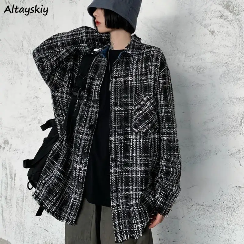 Basic Jackets Women Plaid Unisex Bf Spring Autumn Korean Style Student Harajuku Baggy Hot Loose Hip Hop Long Sleeve Tops Elegant
Basic Jackets Women Plaid Unisex Bf Spring Autumn Korean Style Student Harajuku Baggy Hot Loose Hip Hop Long Sleeve Tops Elegant