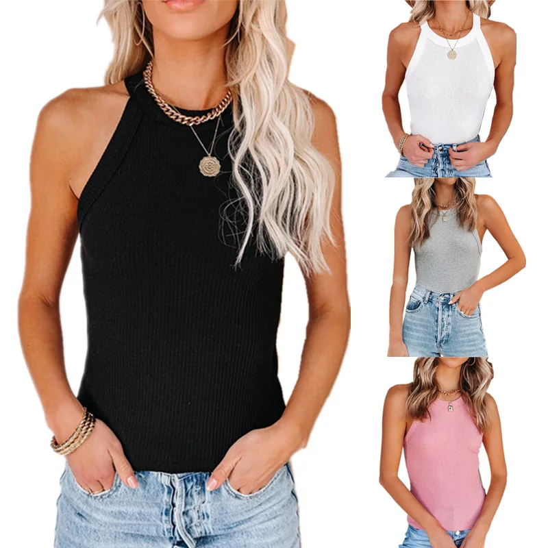 Women's Solid Color Tank Top Easy Matching Sexy Vest Round Neck Inner Outer T-Shirt Female Street Wear Clothing Cami
Women's Solid Color Tank Top Easy Matching Sexy Vest Round Neck Inner Outer T-Shirt Female Street Wear Clothing Cami