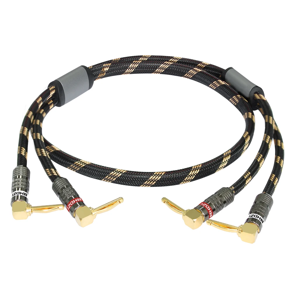Pure Copper Audio Speaker Cable OFC Pure Copper HIFI Audiophile Gold Plated Dual Banana Connector Audio LoudSpeaker Cord Wire
Pure Copper Audio Speaker Cable OFC Pure Copper HIFI Audiophile Gold Plated Dual Banana Connector Audio LoudSpeaker Cord Wire