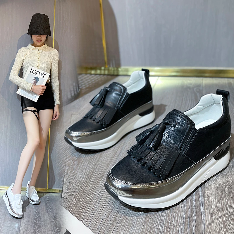 Женские лоферы с бахромой и бантом, женские кроссовки без шнуровки, женская обувь из мягкой искусственной кожи на плоской платформе с прост...
Женские лоферы с бахромой и бантом, женские кроссовки без шнуровки, женская обувь из мягкой искусственной кожи на плоской платформе с прост...