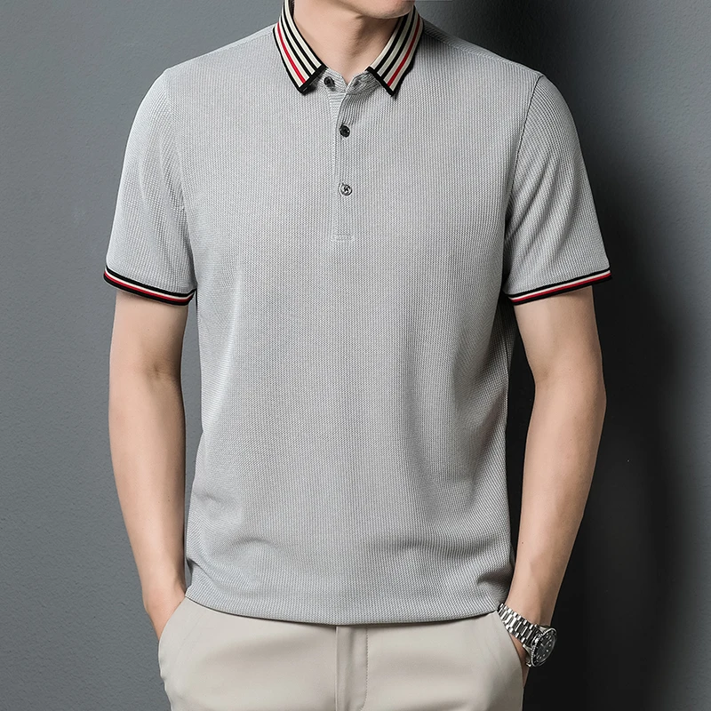 2022 Summer Casual Men Polo Shirts Waffle Design Clothes Anti-wrinkle Business Polo T Shirt Short Sleeve Tee Tops
2022 Summer Casual Men Polo Shirts Waffle Design Clothes Anti-wrinkle Business Polo T Shirt Short Sleeve Tee Tops