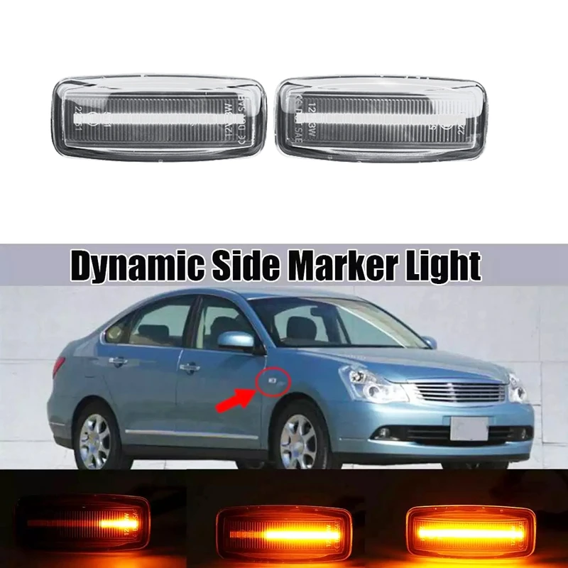 Car Dynamic Side Marker Light Turn Signal Light for Nissan Sylphy Almera Murano Bluebird Sunny Teana J31 Cefiro Maxima
Car Dynamic Side Marker Light Turn Signal Light for Nissan Sylphy Almera Murano Bluebird Sunny Teana J31 Cefiro Maxima