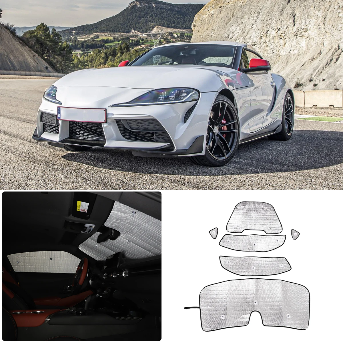 6 Pcs Car Front Windshield Full Window Glass Sun Protection Parasol For Toyota Gr Supra Mk5 A90 19 -22 Auto Interior Accessories
6 Pcs Car Front Windshield Full Window Glass Sun Protection Parasol For Toyota Gr Supra Mk5 A90 19 -22 Auto Interior Accessories