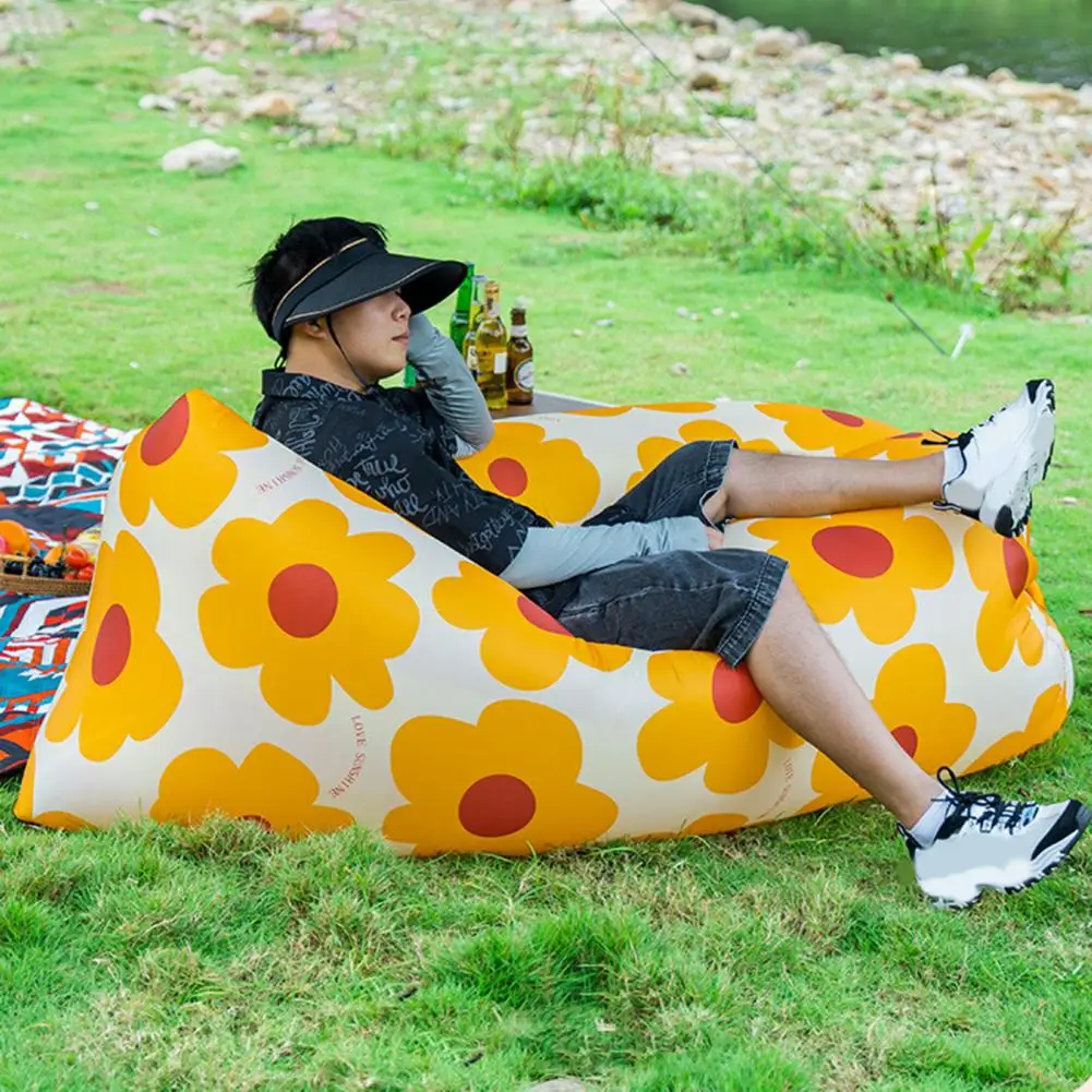 Camping Chair Beach Picnic Inflatable Sofa Lazy Rapid Inflation Sunflower Pattern Camping Sofa Cushion Camping Accessories
Camping Chair Beach Picnic Inflatable Sofa Lazy Rapid Inflation Sunflower Pattern Camping Sofa Cushion Camping Accessories