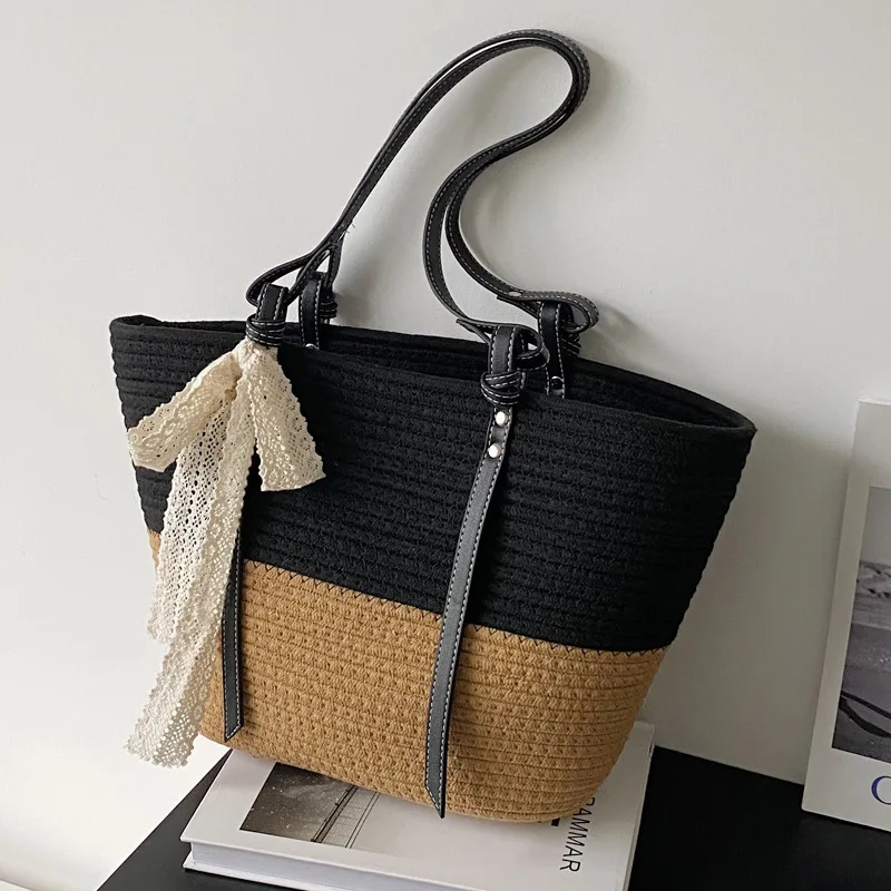 Summer Commuting Tote Bags for Women Bucket Bag Vacation Female Beach Bag Purse Handbag Shoulder Bag Handmade Women Bag
Summer Commuting Tote Bags for Women Bucket Bag Vacation Female Beach Bag Purse Handbag Shoulder Bag Handmade Women Bag