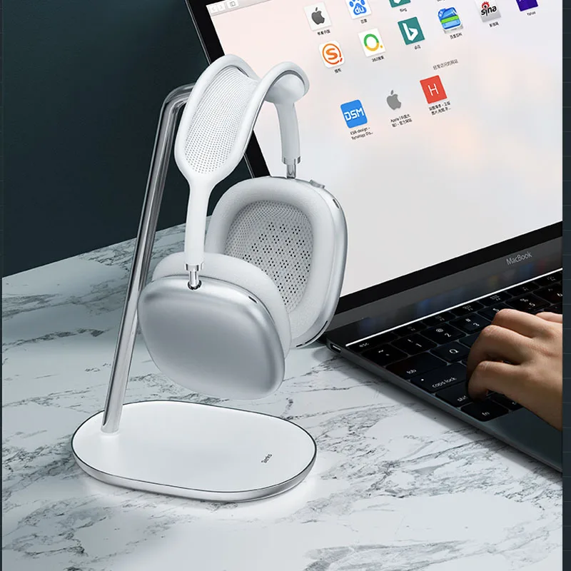Multi-functional Headphones Holder Desktop Display Shelf with Silicone Bracket Non-slip Pad for Over Ear Headset Airpods Max
Multi-functional Headphones Holder Desktop Display Shelf with Silicone Bracket Non-slip Pad for Over Ear Headset Airpods Max