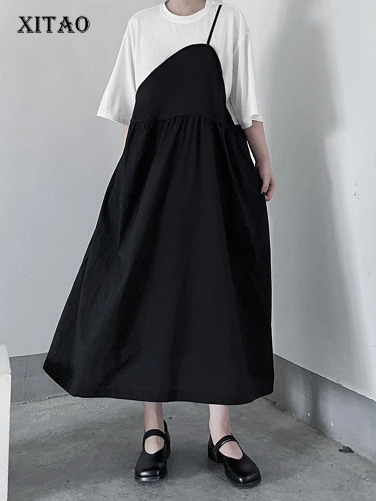 XITAO Patchwork Casual Dress Women Korea 2022 Summer New Arrival Personality Fashion Loose O-neck Short Sleeve Dress WMD7141
XITAO Patchwork Casual Dress Women Korea 2022 Summer New Arrival Personality Fashion Loose O-neck Short Sleeve Dress WMD7141