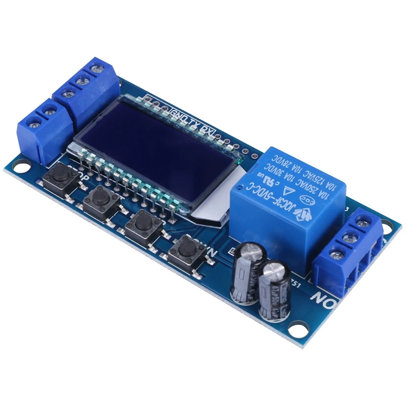 Micro Usb Digital Lcd Display Time Delay Relay Module Dc 6-30V Control Multifunction Timer Switch Trigger Cycle Module Board
Micro Usb Digital Lcd Display Time Delay Relay Module Dc 6-30V Control Multifunction Timer Switch Trigger Cycle Module Board