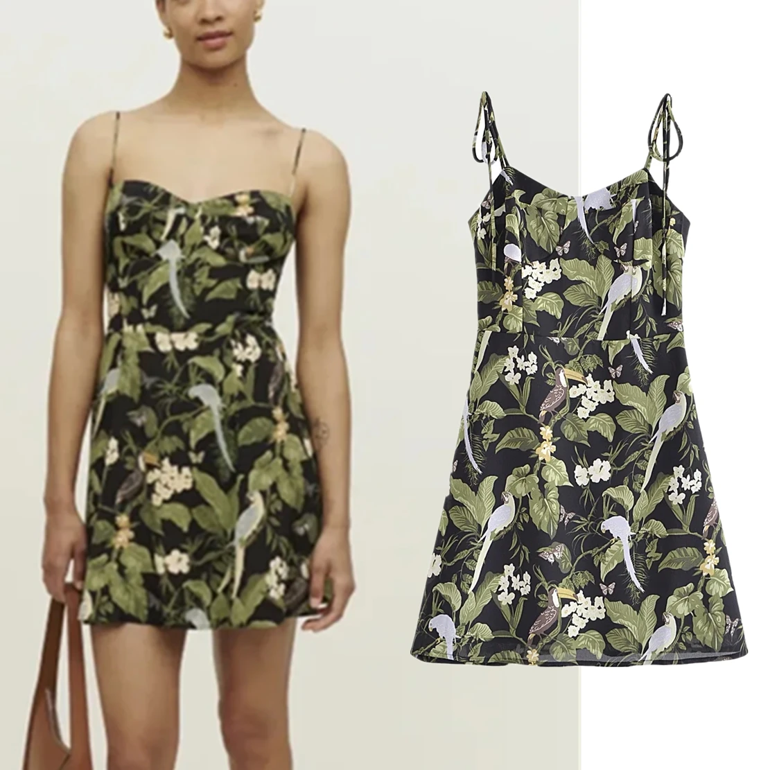 Withered 2023 Indie Folk Tropical Print Spaghetti Strapless Vintage Beach Dress Women
Withered 2023 Indie Folk Tropical Print Spaghetti Strapless Vintage Beach Dress Women