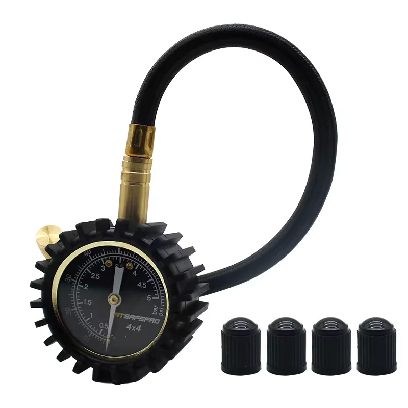 Шинный манометр, измеритель давления в шинах, 75psi, с металлическим манометром, для грузовиков и мотоциклов 
Шинный манометр, измеритель давления в шинах, 75psi, с металлическим манометром, для грузовиков и мотоциклов