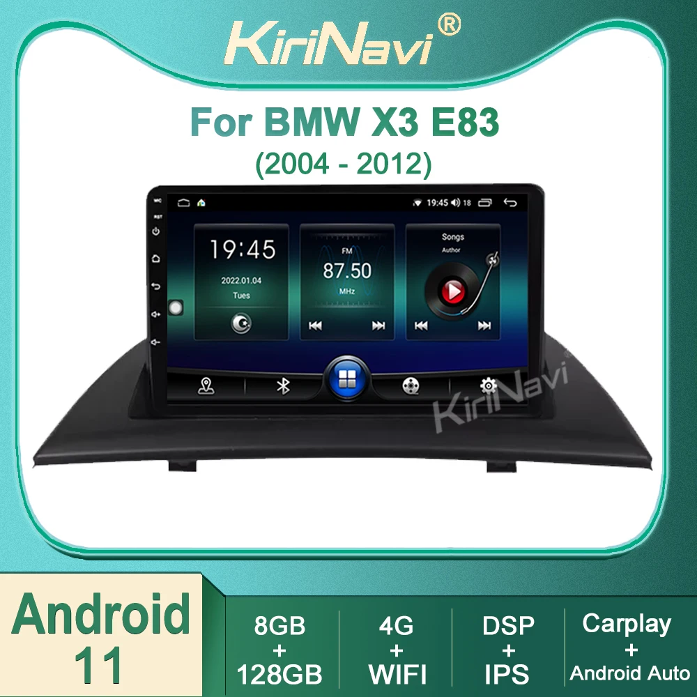 Автомобильный мультимедийный плеер Kirinavi для BMW X3 E83 2004-2012, автомобильное радио, стерео-навигация, GPS, DVD, Carplay, Wi-Fi, 4G, DSP, Авторадио
Автомобильный мультимедийный плеер Kirinavi для BMW X3 E83 2004-2012, автомобильное радио, стерео-навигация, GPS, DVD, Carplay, Wi-Fi, 4G, DSP, Авторадио