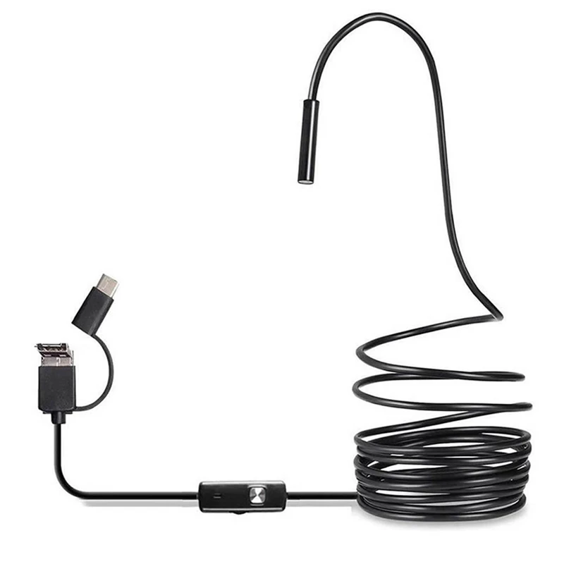 USB эндоскоп Тип C бороскоп для OTG Android Phone 7 мм инспекционная змеевидная камера
USB эндоскоп Тип C бороскоп для OTG Android Phone 7 мм инспекционная змеевидная камера