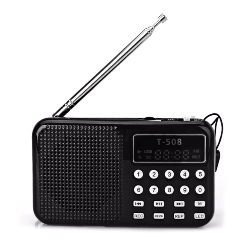 T-508 музыкальный плеер Портативный FM-радиоприемник карманного размера с