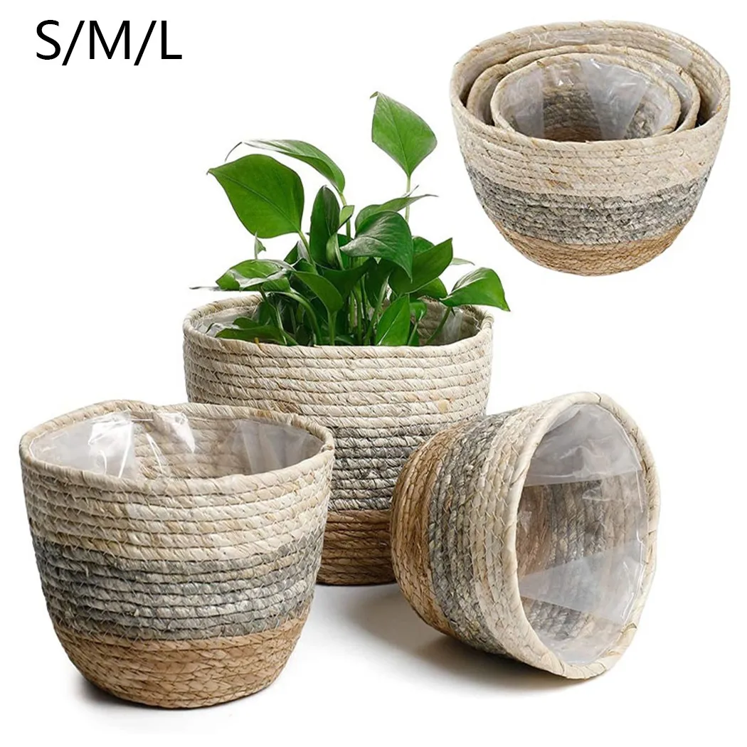 Seagrass Planter Basket Woven Storage Basket Flower Pot Seagrass Rattan Plant Flower Straw Pots For Garden Decor
Seagrass Planter Basket Woven Storage Basket Flower Pot Seagrass Rattan Plant Flower Straw Pots For Garden Decor