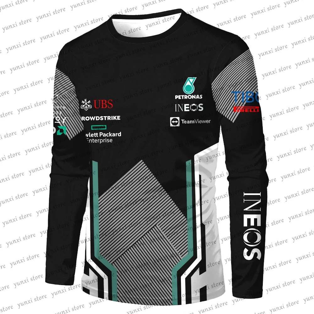 New F1 Formula One Extreme Sports Black Jersey Jogging Clothing Spring And Autumn Men's T-shirt Outdoor Sports Long-Sleeved Tops
New F1 Formula One Extreme Sports Black Jersey Jogging Clothing Spring And Autumn Men's T-shirt Outdoor Sports Long-Sleeved Tops