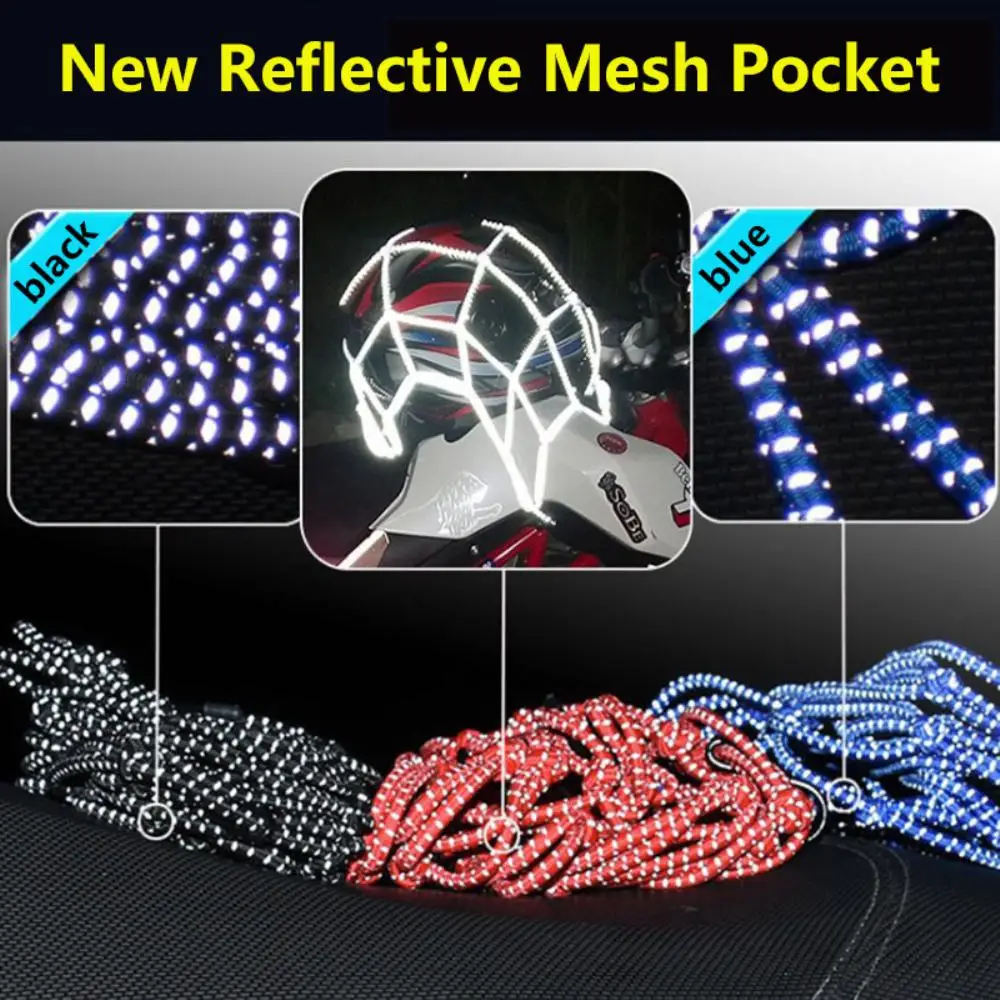 40x40cm Reflective Motorcycle Helmet Mesh Net Holder Luggage Protective Gears Helmet Net Organizer Hook Motorbike Accessories
40x40cm Reflective Motorcycle Helmet Mesh Net Holder Luggage Protective Gears Helmet Net Organizer Hook Motorbike Accessories