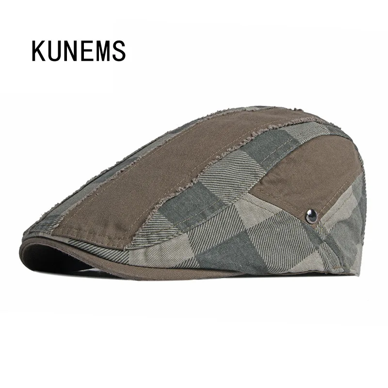 KUNEMS Fashion Plaid Stitching Beret Boina Retro Newsboy Hats for Men Spring Casual Flat Cap Dad Hat Unisex Gorras Hombre
KUNEMS Fashion Plaid Stitching Beret Boina Retro Newsboy Hats for Men Spring Casual Flat Cap Dad Hat Unisex Gorras Hombre