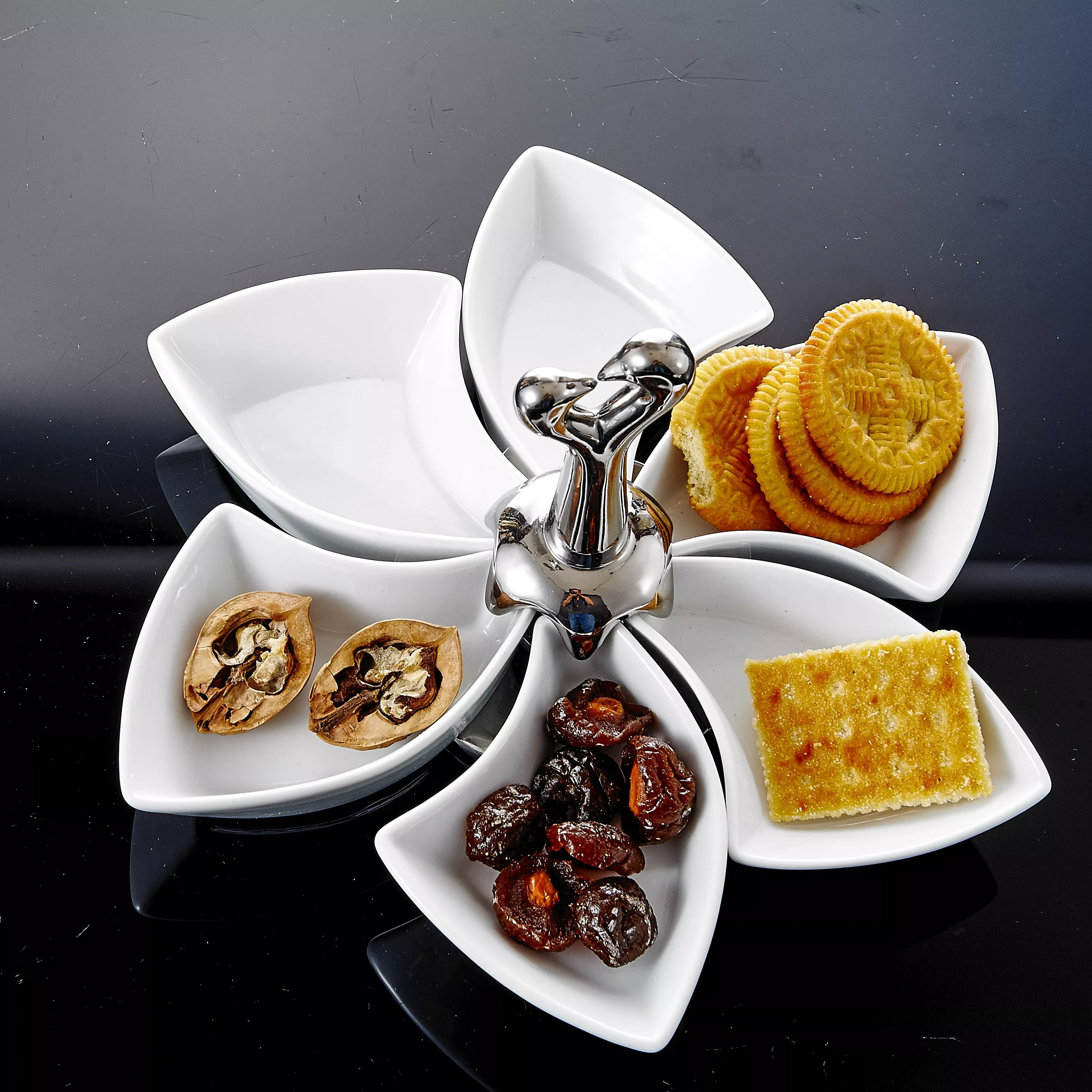 7-Piece Porcelain Snack plate fruit Dishes Appetizer Tray Serving Set of with Piece Spinning Plate and 6-Piece Dip Bowl
7-Piece Porcelain Snack plate fruit Dishes Appetizer Tray Serving Set of with Piece Spinning Plate and 6-Piece Dip Bowl