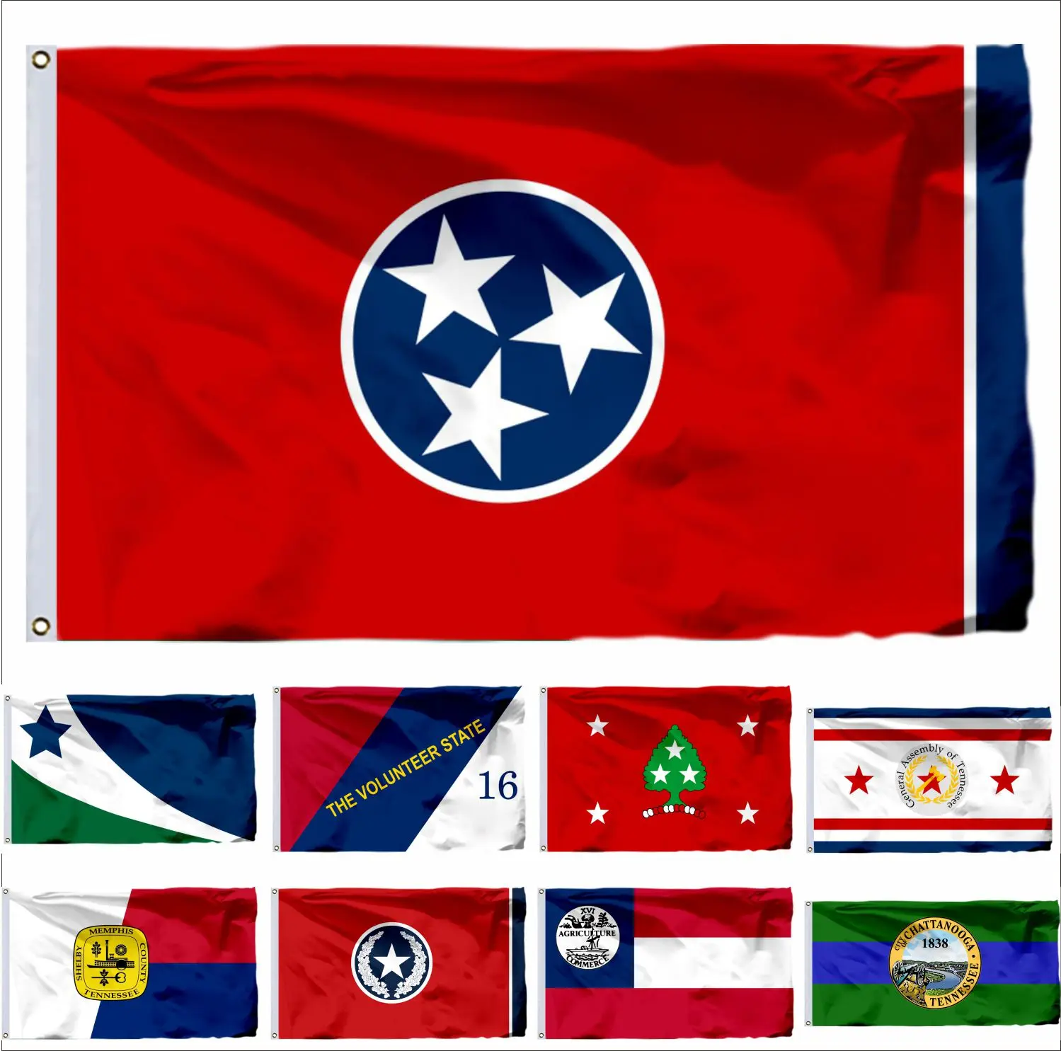 

USA Chattanooga Tennessee Flag 90x150cm Memphis 3x5ft US Guanica American United States Flags and Maryville Banners