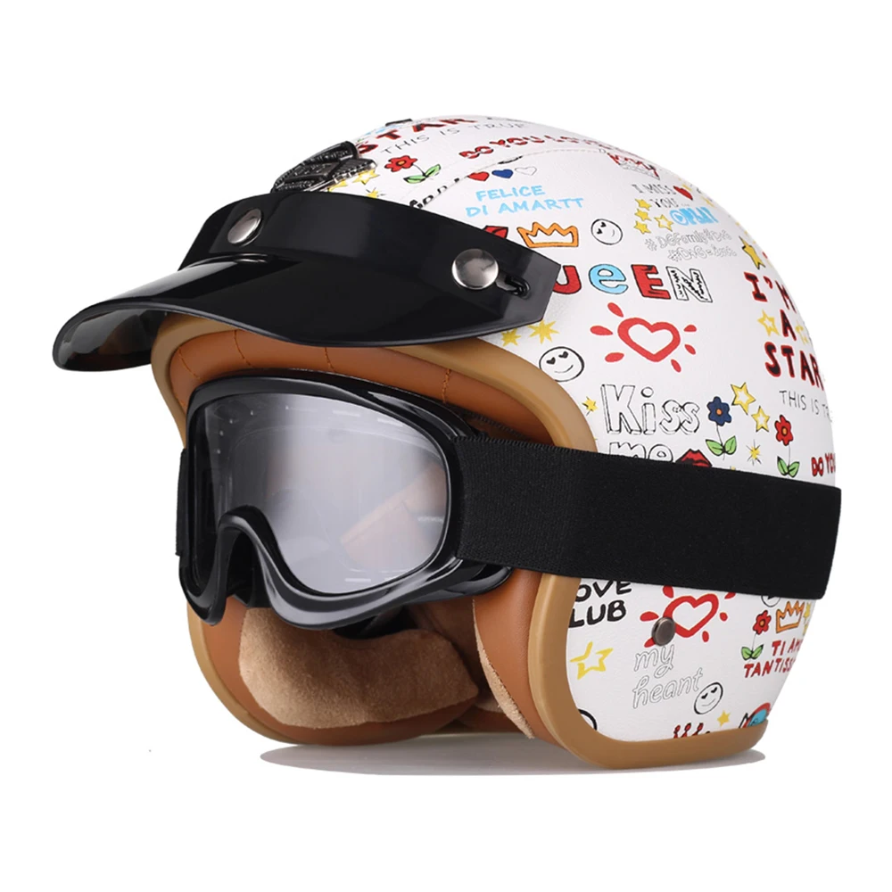 Children's Electric Motorcycle Helmet Boys And Girls Cartoon Baby Cute Riding Half Helmet Pattern Helmet White Casco Moto Bright
Children's Electric Motorcycle Helmet Boys And Girls Cartoon Baby Cute Riding Half Helmet Pattern Helmet White Casco Moto Bright