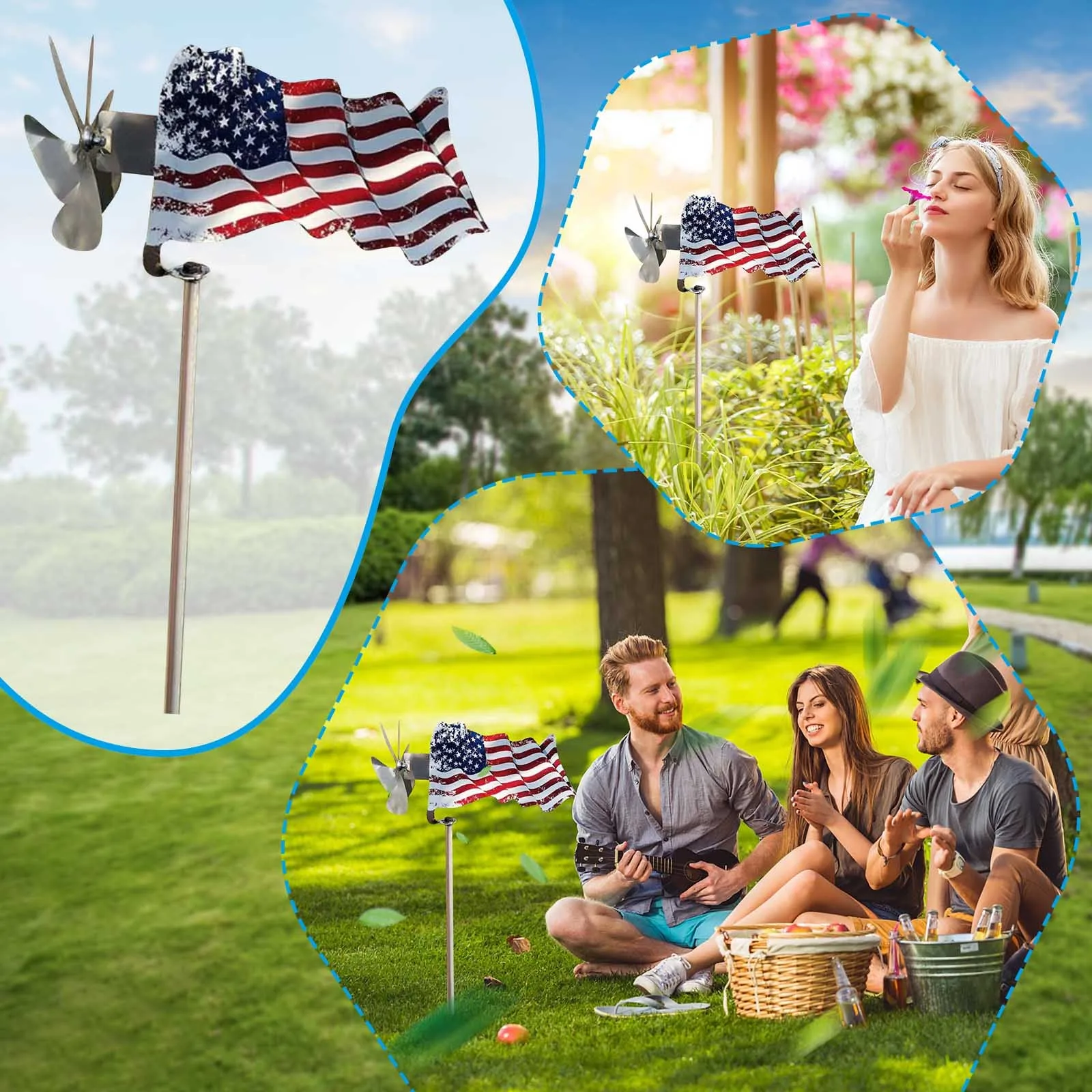 Metal American Flag Windmill Garden Yard Decor American Flag Windmill Garden Spinner Decoration Windmill Garden Ornaments
Metal American Flag Windmill Garden Yard Decor American Flag Windmill Garden Spinner Decoration Windmill Garden Ornaments