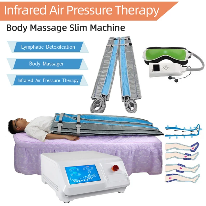 

Salon Spa Clinic Eye Massage Suit Lymphatic Drainage Slimming Equipment Air Pressure Cellulite Removal Machine