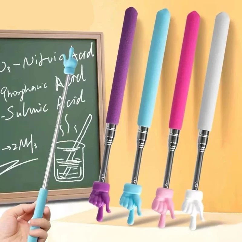 School Retractable Teacher Pointer Stainless Steel Telescopic Student Cute Finger Design Teaching Pointer Whiteboard Pointer New
School Retractable Teacher Pointer Stainless Steel Telescopic Student Cute Finger Design Teaching Pointer Whiteboard Pointer New