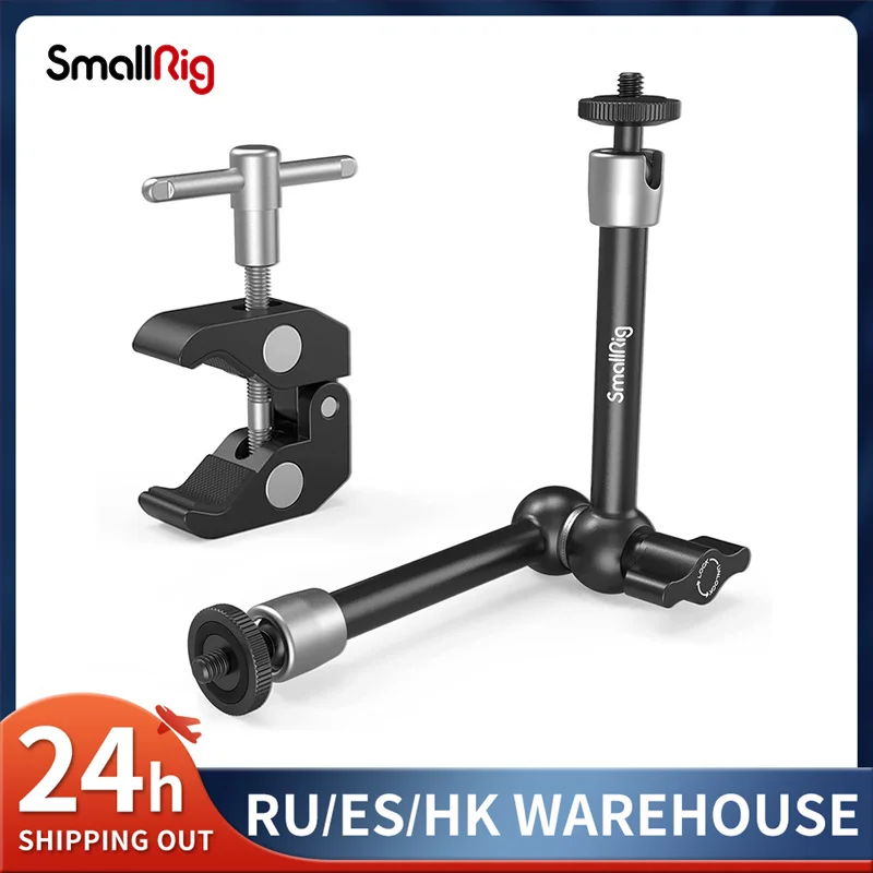 SmallRig Clamp1/4"and 3/8"Thread and9.5Inches Adjustable Friction Power Articulating Magic Arm for LCDMonitor/LEDLight
SmallRig Clamp1/4"and 3/8"Thread and9.5Inches Adjustable Friction Power Articulating Magic Arm for LCDMonitor/LEDLight