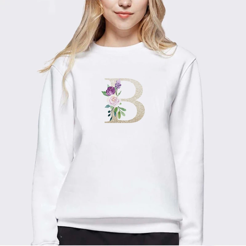 Women Pullover Fashion Sweatshirt Gold Letters Print Round Neck Loose Casual Round Neck Female Clothing for Women Y2k Kawaii Emo 
Women Pullover Fashion Sweatshirt Gold Letters Print Round Neck Loose Casual Round Neck Female Clothing for Women Y2k Kawaii Emo