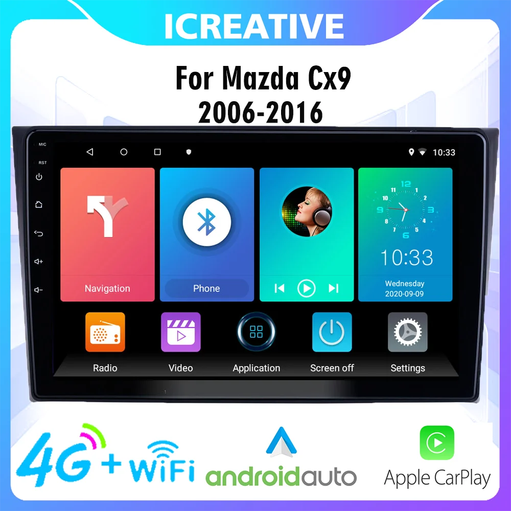 Car Radio Multimedia Player 4G Carplay GPS Navigation Autoradio For Mazda CX9 CX-9 2006 - 2016 2 Din Android Stereo Head Unit
Car Radio Multimedia Player 4G Carplay GPS Navigation Autoradio For Mazda CX9 CX-9 2006 - 2016 2 Din Android Stereo Head Unit