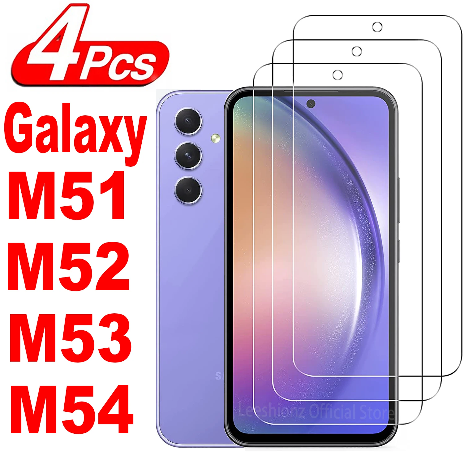 2/4Pcs Screen Protector Glass For Samsung Galaxy M51 M52 M53 M54 5G Tempered Glass Film
2/4Pcs Screen Protector Glass For Samsung Galaxy M51 M52 M53 M54 5G Tempered Glass Film