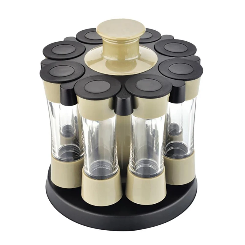 Eight Slots Rotating Cruet Condiment Spice Rack Seasoning Jar For Pepper Bottle Salt Shaker Tank Kitchen Stand Organizer
Eight Slots Rotating Cruet Condiment Spice Rack Seasoning Jar For Pepper Bottle Salt Shaker Tank Kitchen Stand Organizer