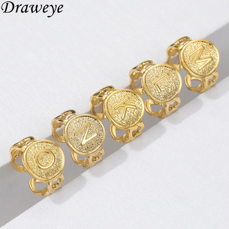 Draweye Letters Metal Rings for Women Geometric Simple Korean Fashion Anillos Mujer Adjustable Hiphop Vintage Jewelry New
Draweye Letters Metal Rings for Women Geometric Simple Korean Fashion Anillos Mujer Adjustable Hiphop Vintage Jewelry New
