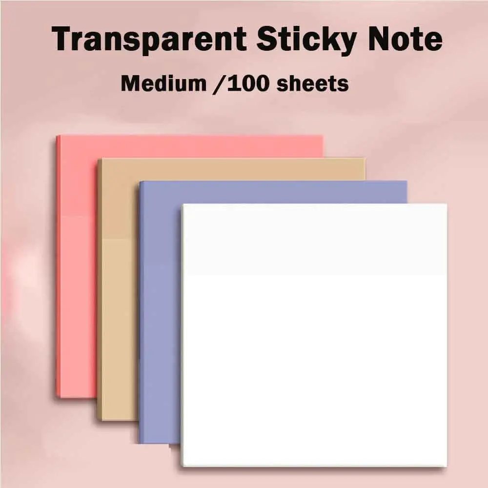 Scrapbooking Office Supplies Self-adhesive Sticky Stationery Memo Pad Memo paper Color Sticky Notes Transparent Notepad
Scrapbooking Office Supplies Self-adhesive Sticky Stationery Memo Pad Memo paper Color Sticky Notes Transparent Notepad