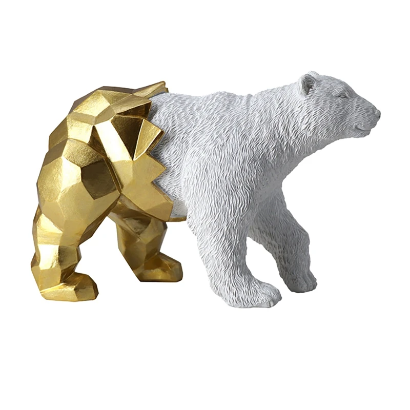 Resin Bear Statue Modern Abstract Geometric Style Animal Figurine Home Office Desktop Ornaments Decoration Sculpture
Resin Bear Statue Modern Abstract Geometric Style Animal Figurine Home Office Desktop Ornaments Decoration Sculpture
