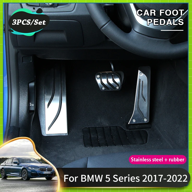 Car Pedal Non Slip Pads For BMW 5 Series Acessories G30 G31 2017~2022 2018 AT Car Brake Pedal Accelerator Brake Pad Plate Cover
Car Pedal Non Slip Pads For BMW 5 Series Acessories G30 G31 2017~2022 2018 AT Car Brake Pedal Accelerator Brake Pad Plate Cover