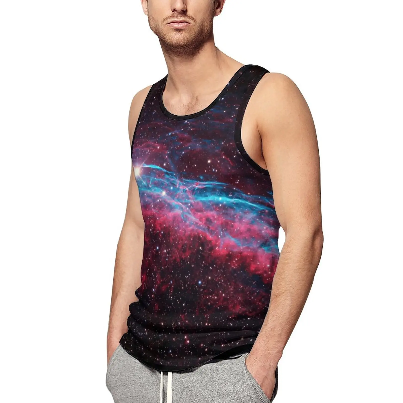 Galaxy Nebula Summer Tank Top Stars Print Workout Tops Males Printed Fashion Sleeveless Shirts Large Size
Galaxy Nebula Summer Tank Top Stars Print Workout Tops Males Printed Fashion Sleeveless Shirts Large Size