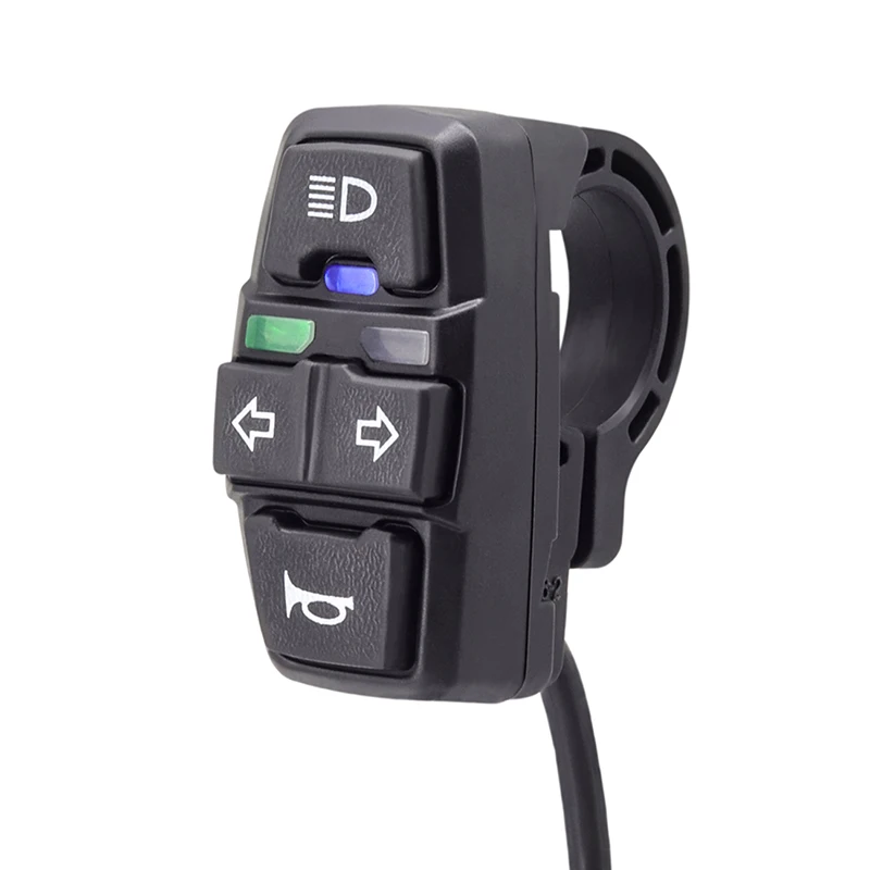 Universal 48V E-bike Finger Horn Headlight Switch for Electric Vehicle Waterproof Motorbike Accessories with Turn Signal
Universal 48V E-bike Finger Horn Headlight Switch for Electric Vehicle Waterproof Motorbike Accessories with Turn Signal