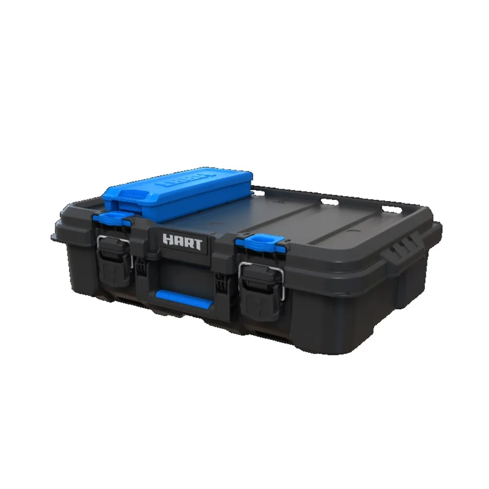 HART Stack System Tool Box with Small Blue Organizer & Dividers Fits HART's Modular Storage System Tool Case
HART Stack System Tool Box with Small Blue Organizer & Dividers Fits HART's Modular Storage System Tool Case