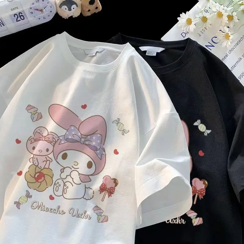 Мультяшная одежда Kuromi My Melody с коротким рукавом для девочек и мальчиков кавайная летняя аниме хлопковая свободная повседневная спортивная ф...
Мультяшная одежда Kuromi My Melody с коротким рукавом для девочек и мальчиков кавайная летняя аниме хлопковая свободная повседневная спортивная ф...