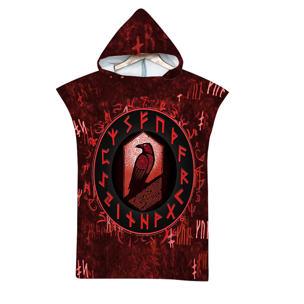 Viking Raven Hooded Bath Towel Meditation Psychedelic Runes Beach Towel Robe Poncho Surf Adults Gift Quick Dry Towels Bathrobe
Viking Raven Hooded Bath Towel Meditation Psychedelic Runes Beach Towel Robe Poncho Surf Adults Gift Quick Dry Towels Bathrobe